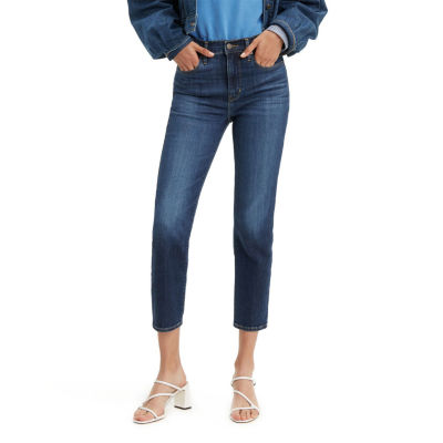 levi's 724 high rise straight crop