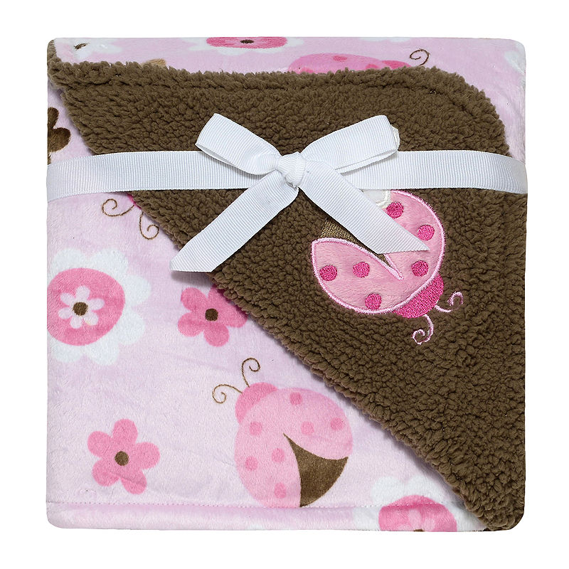 Baby Starters Micro Velour Plush Blanket, Pink
