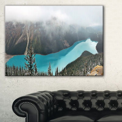 Designart Beautiful Petyo Lake Panorama LandscapeArtwork Canvas, Color ...