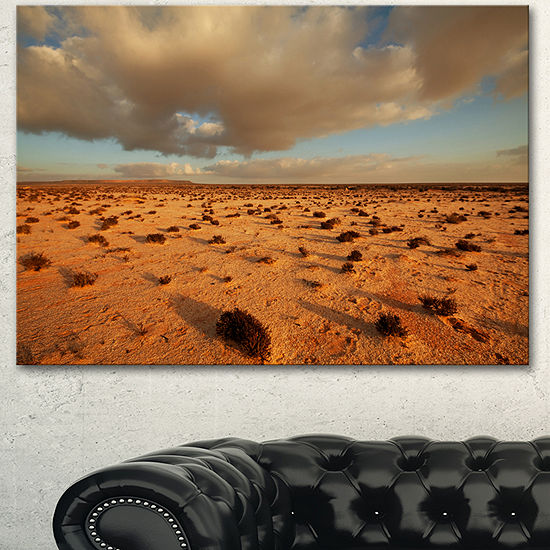 Designart Desert In Western Sahara Landscape Canvas Art Print