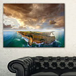 Designart Great Ocean Road Australia Blue Large Seascape Art Canvas Print