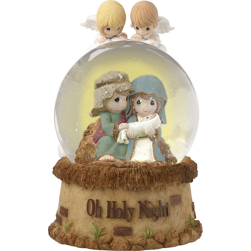 UPC 842181101547 product image for Precious Moments Oh Holy Night Musical Resin/Glass Snow Globe #171104 | upcitemdb.com