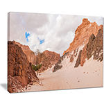 Designart Fantastic Panorama Of White Canyon Canvas Art