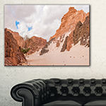 Designart Fantastic Panorama Of White Canyon Canvas Art