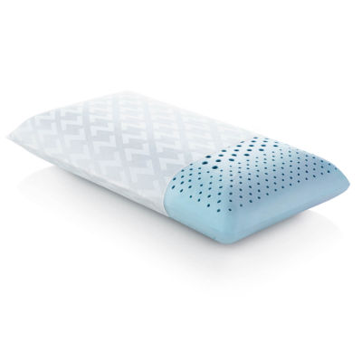 Malouf Z Zoned Gel Dough Infused Memory Foam Pillow Low Loft