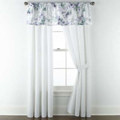 Jcpenney Home Marissa Rod Pocket Curtain Panel Color Multi