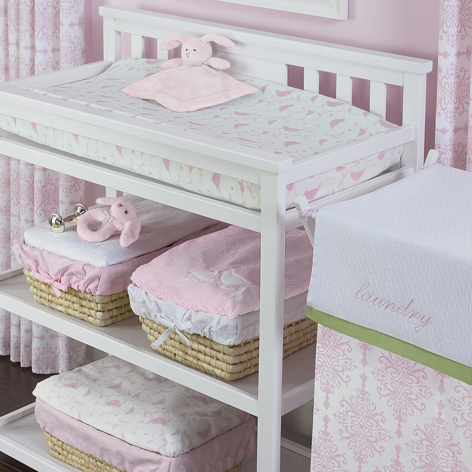 WENDY BELLISSIMO Wendy Bellissimo Gracie Changing Table Cover, Pink, Girls