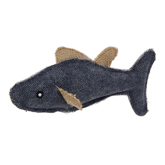 Pet Life Durable Fish Plush Kitty Catnip Cat Toy