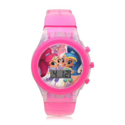 digital pink watch