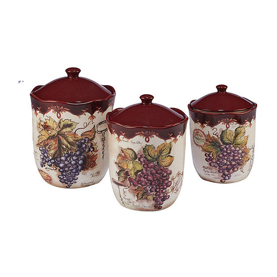 Certified International Vintners Journal 3-pc. Canister