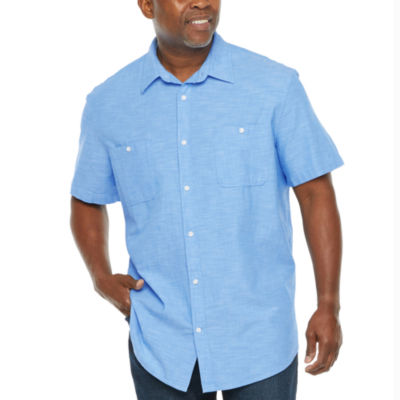 jcpenney big and tall short sleeve dress shirts
