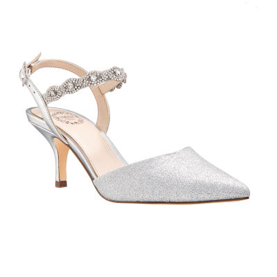 jcpenney silver high heels