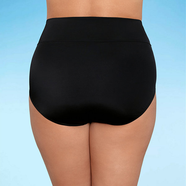Trimshaper Womens High Waist Bikini Swimsuit Bottom Plus