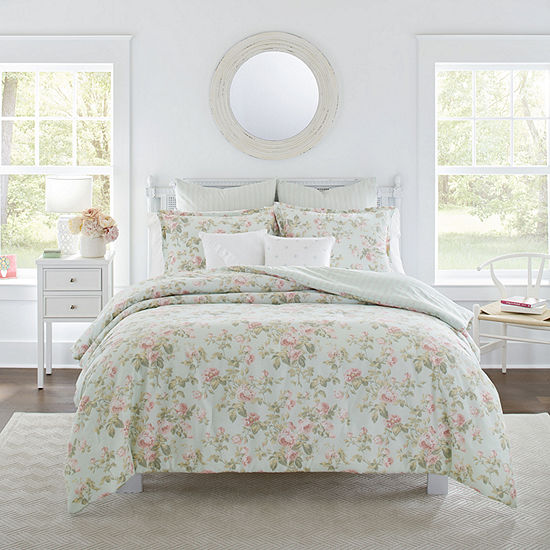 Laura Ashley Madelynn Floral Midweight Comforter