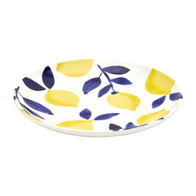 Tabletops Unlimited Lemons Dishwasher Safe Stoneware Salad Plate