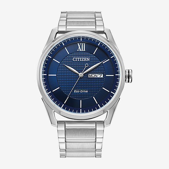 Citizen Sport Luxury Mens Silver Tone Stainless Steel Bracelet Watch Aw0081-54l