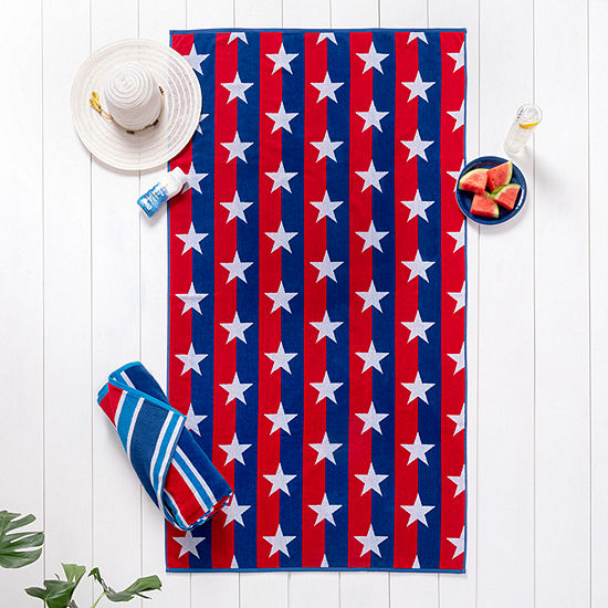 Welspun Basics All-American 2-pc. Beach Towel