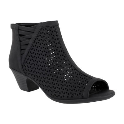 easy street black sandals