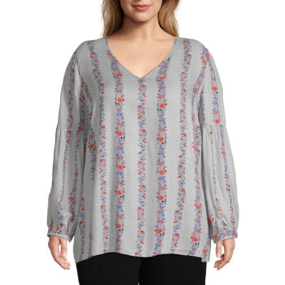 jcpenney plus size dressy tops