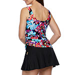 Azul by Maxine of Hollywood Womens Abstract Swim Dress