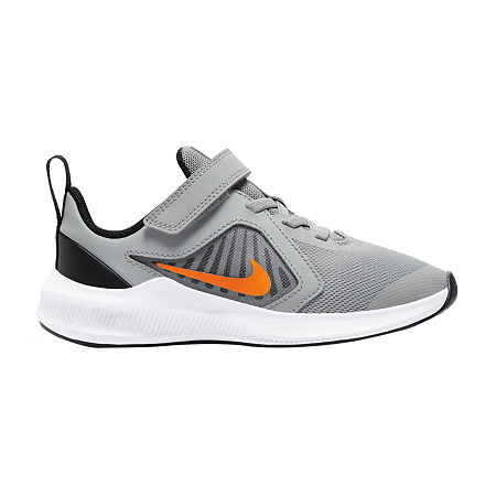  Nike Downshifter 10 Little Kids Unisex Running Shoes, 1 Medium, Gray