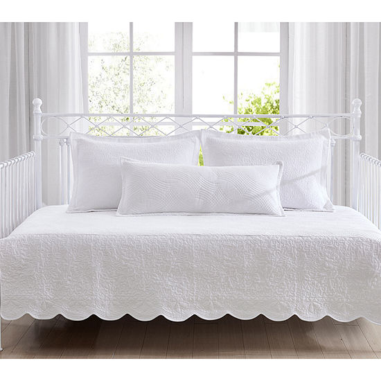 Laura Ashley Solid Trellis Daybed Cover