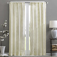 Madison Park Marcel 50"Curtain Panel Polyester Energy-Saving Lining Contemporary 