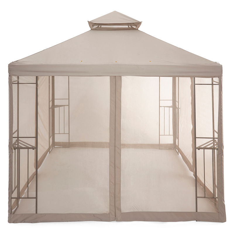 Outdoor Oasis Gazebo Netting, Brown