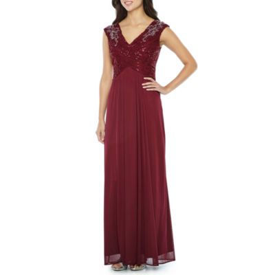 melrose sleeveless evening gown