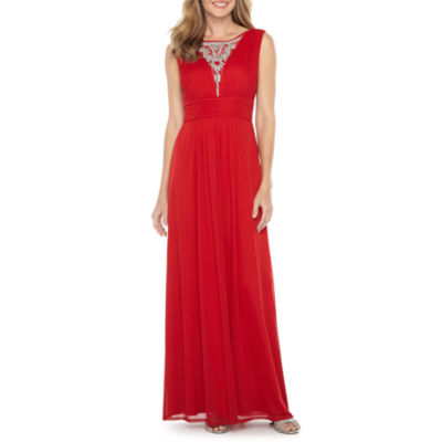 jcpenney long red dress