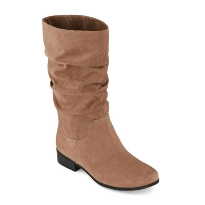 slouchy wide calf boots