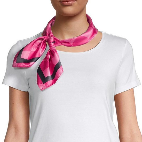 Juicy By Juicy Couture Square Logo Checked Scarf