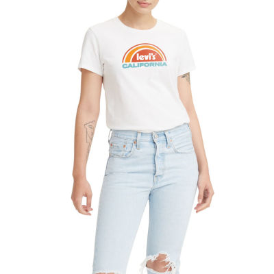 Levi's® Womens Perfect Tee Crew Neck Short Sleeve T-Shirt