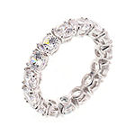 Diamonart® Cubic Zirconia Sterling Silver Eternity Band Ring