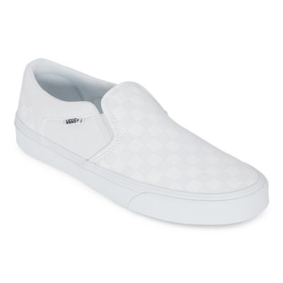 white slip on vans jcpenney