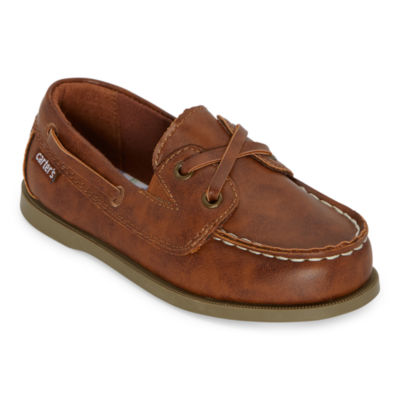 boys tan boat shoes