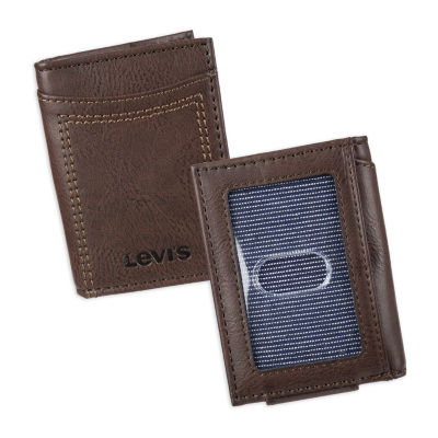 levis brown men's wallet