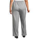 Alfred Dunner Southern Charm Womens Straight Pull-On Pants