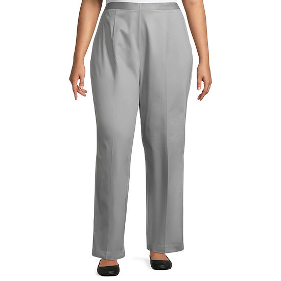 Alfred Dunner Southern Charm Womens Straight Pull-On Pants