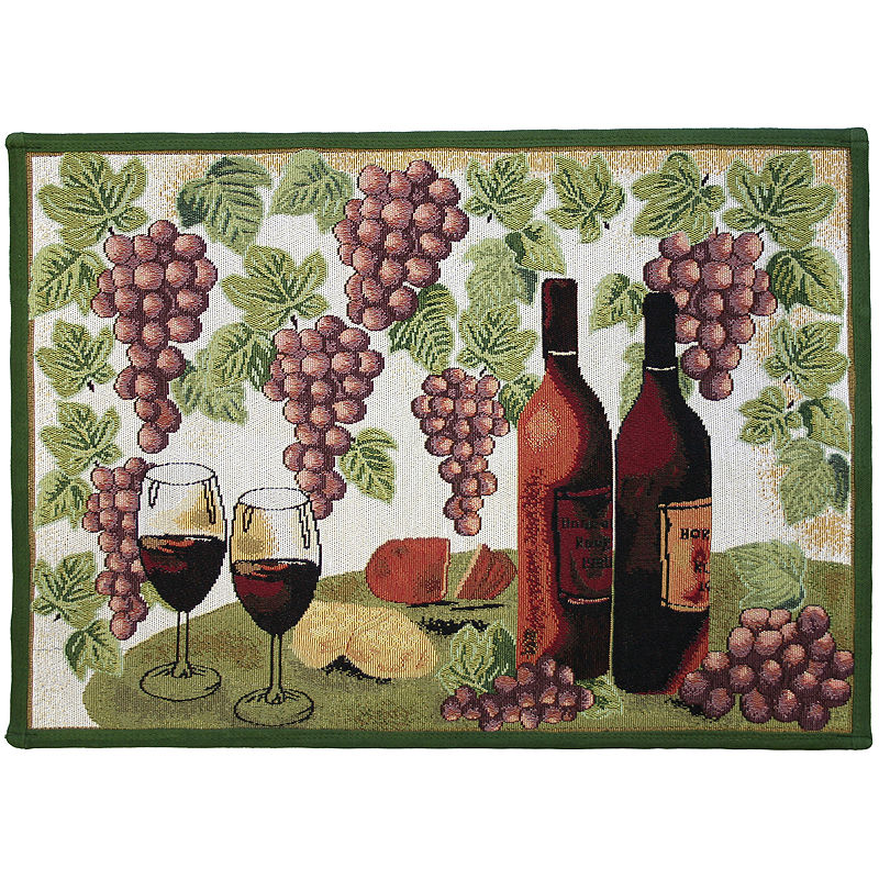 UPC 081675307663 product image for Wine Table Rectangular Rug | upcitemdb.com