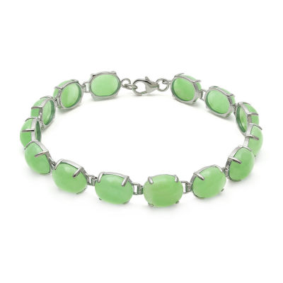 jade sterling silver bracelet