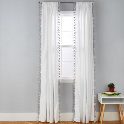 Frank And Lulu Tassel Party Rod Pocket Curtain Panel Jcpenney