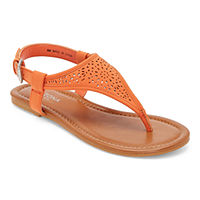 Arizona Womens Shelby Criss Cross Strap Flat Sandals (in various colors)