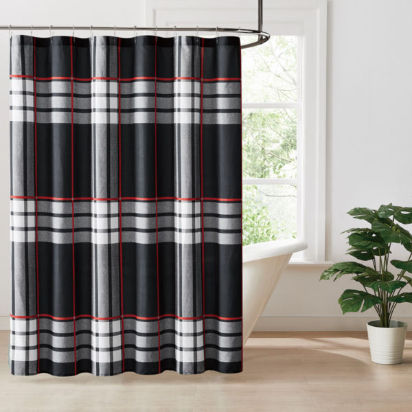Truly Soft Danbury Plaid Shower Curtain