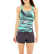 ZeroXposur® Wide-Strap Tankini Swim Top or Knit Board Shorts