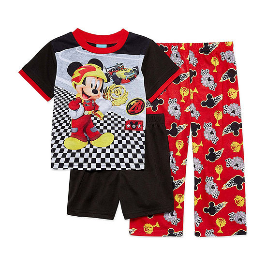 Disney Big Boys 3-pc. Mickey Mouse Pajama Set, Color: Multi - JCPenney