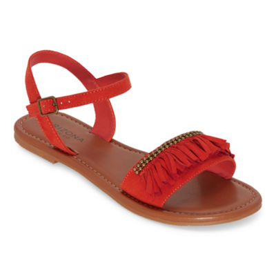 red sandals jcpenney