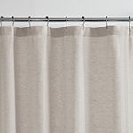 Fieldcrest Luxury Linen Blend Herringbone Shower Curtain