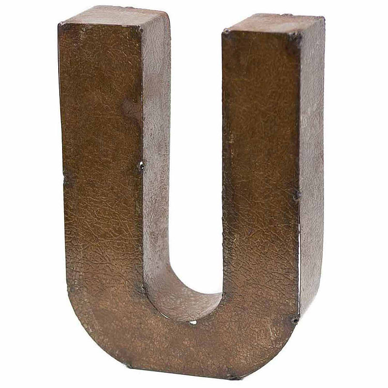 UPC 750227104851 product image for Rustic Arrow Letter U 9