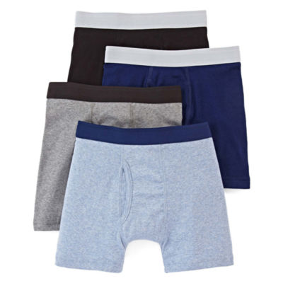 Arizona Boys 4 Pack Boxer Briefs, Color: Blue - JCPenney